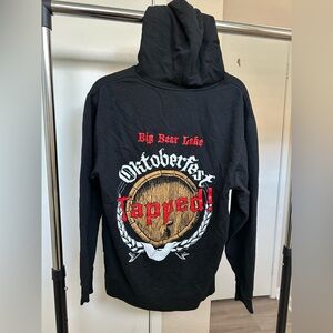 Black Hoodie with Graphic Print